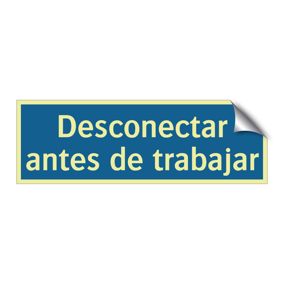 Desconectar antes de trabajar