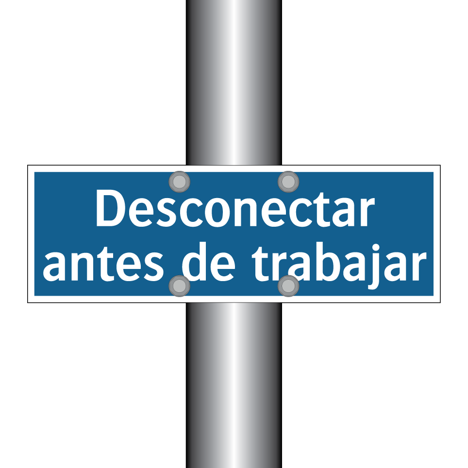 Desconectar antes de trabajar