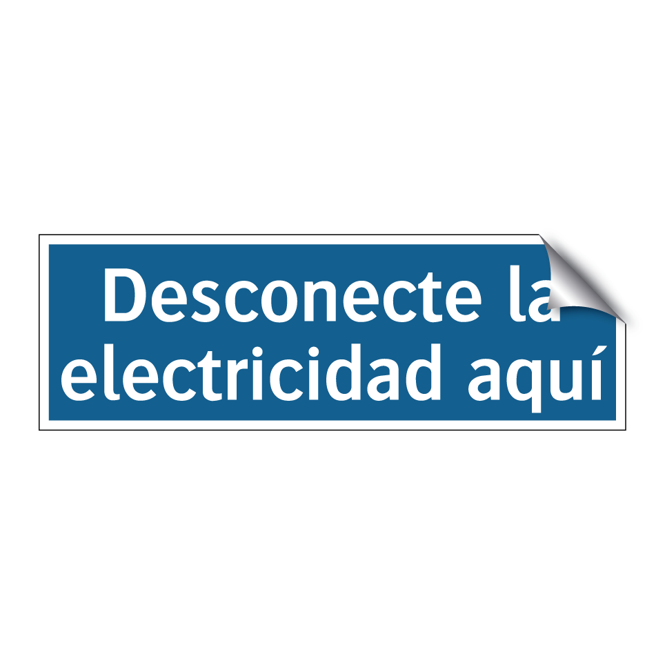 Desconecte la electricidad aquí