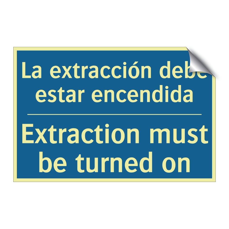 La extracción debe estar encendida /.../ - Extraction must be turned on