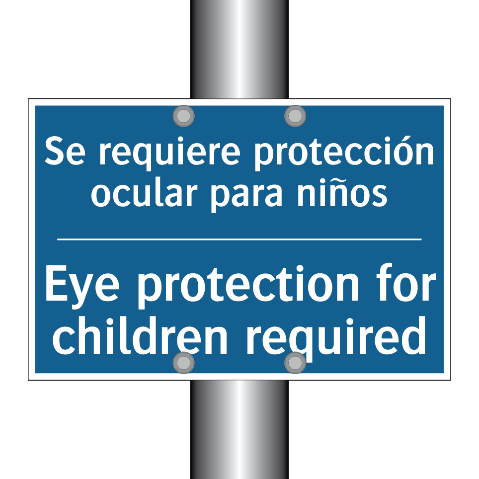 Se requiere protección ocular  /.../ - Eye protection for children required /.../