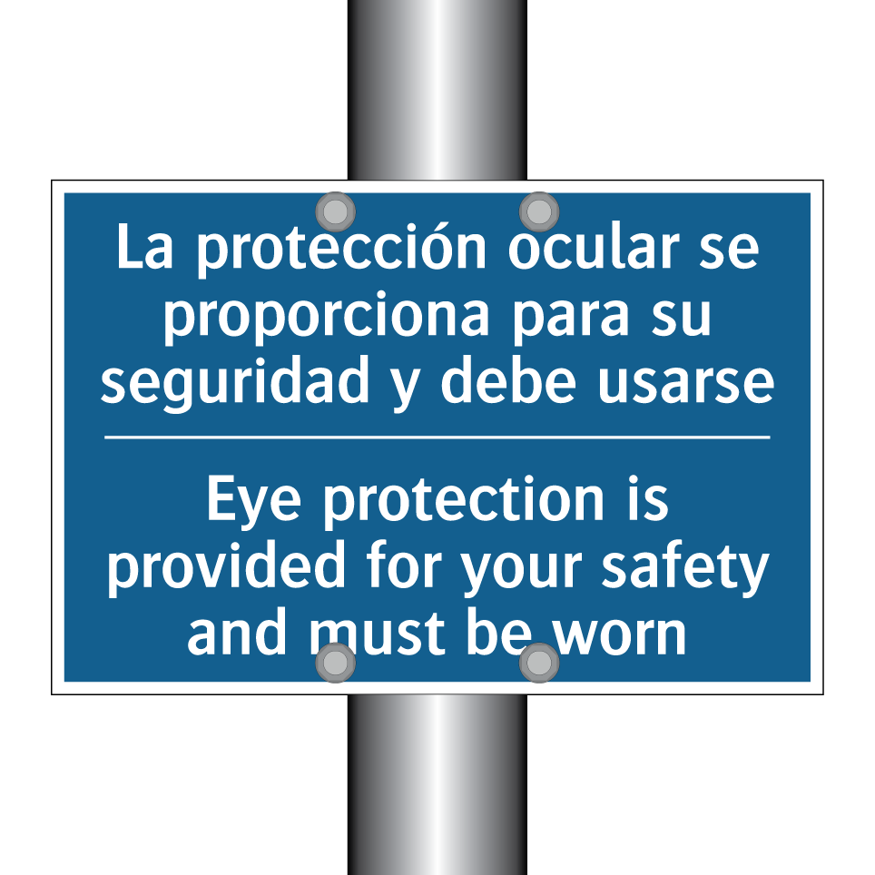 La protección ocular se proporciona  /.../ - Eye protection is provided for  /.../
