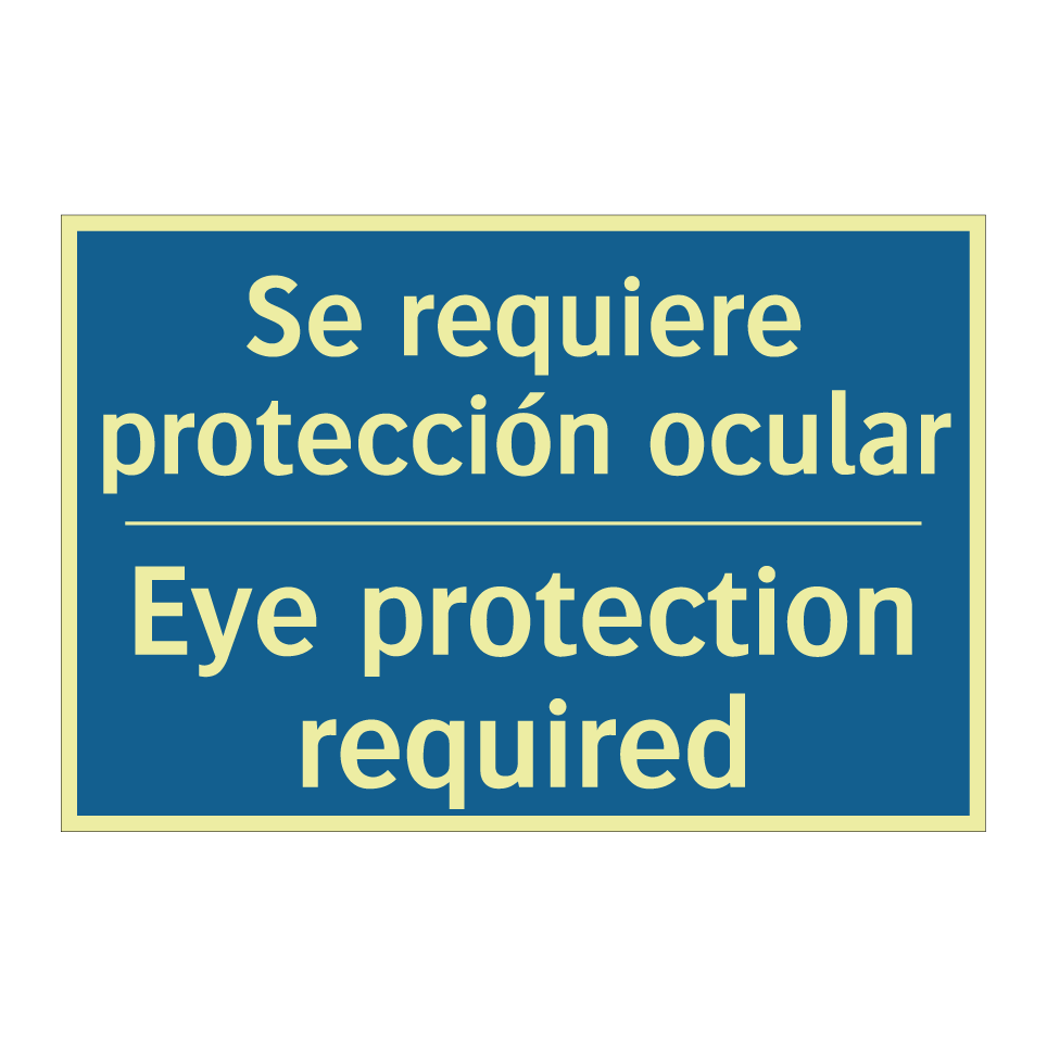 Se requiere protección ocular - Eye protection required