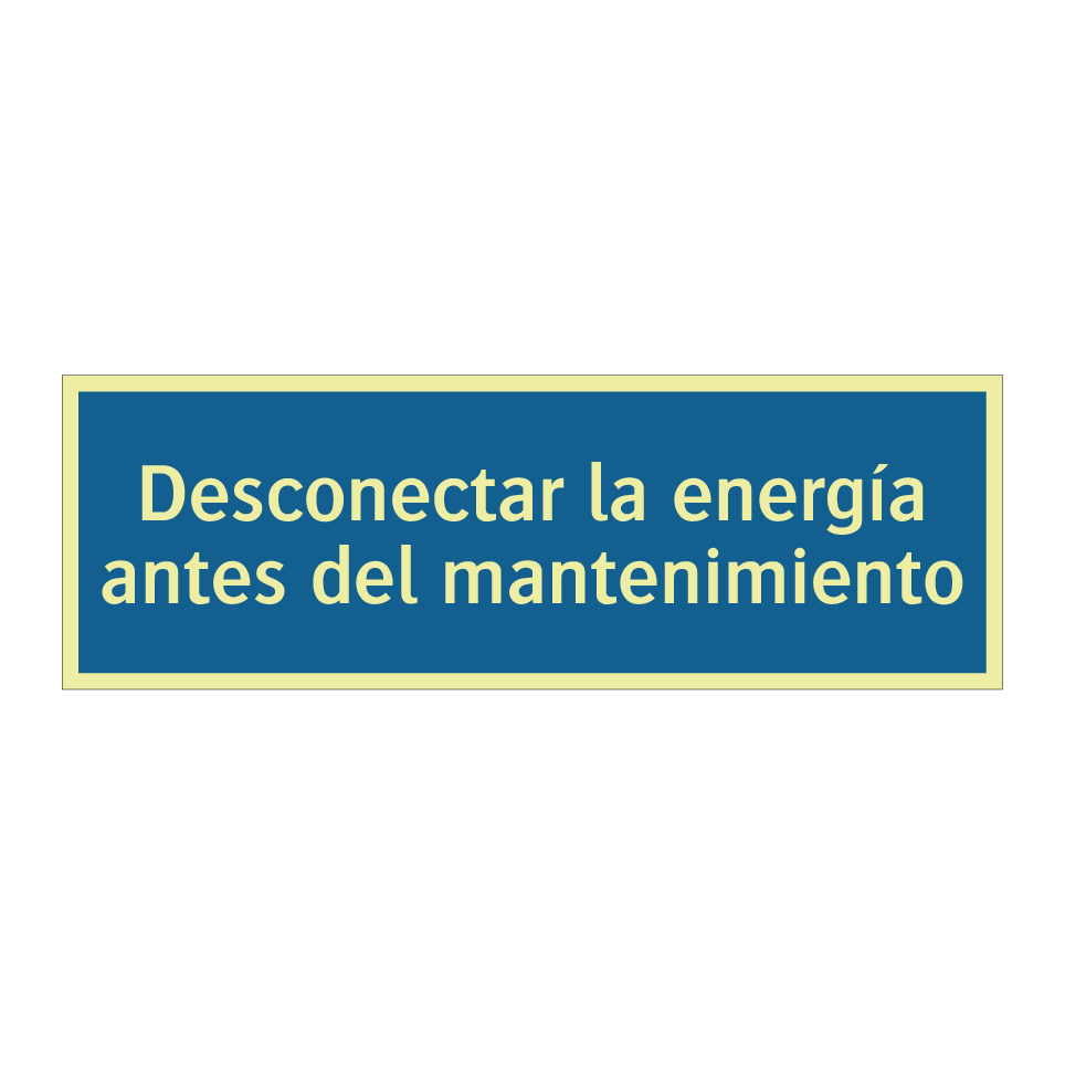Desconectar la energía antes del mantenimiento