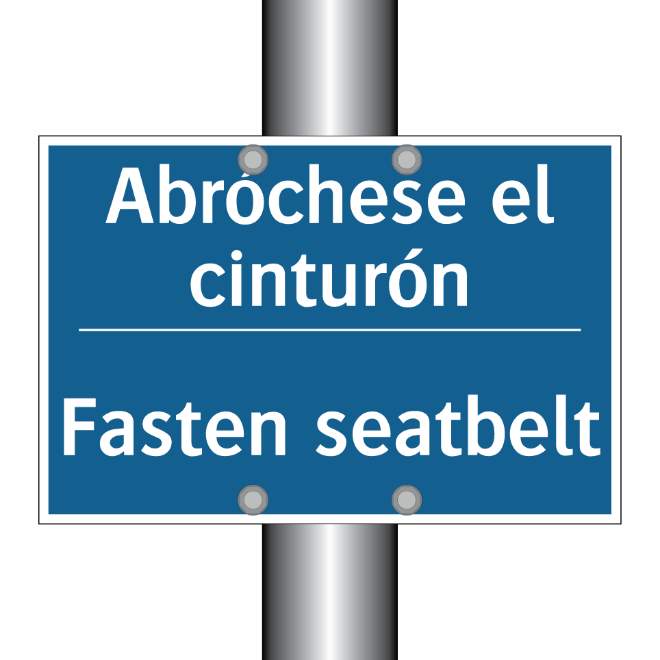 Abróchese el cinturón - Fasten seatbelt