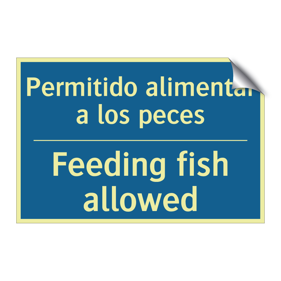 Permitido alimentar a los peces /.../ - Feeding fish allowed