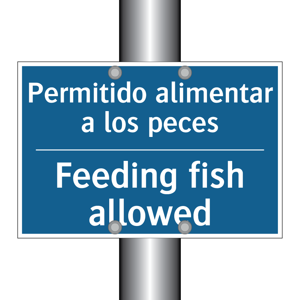 Permitido alimentar a los peces /.../ - Feeding fish allowed