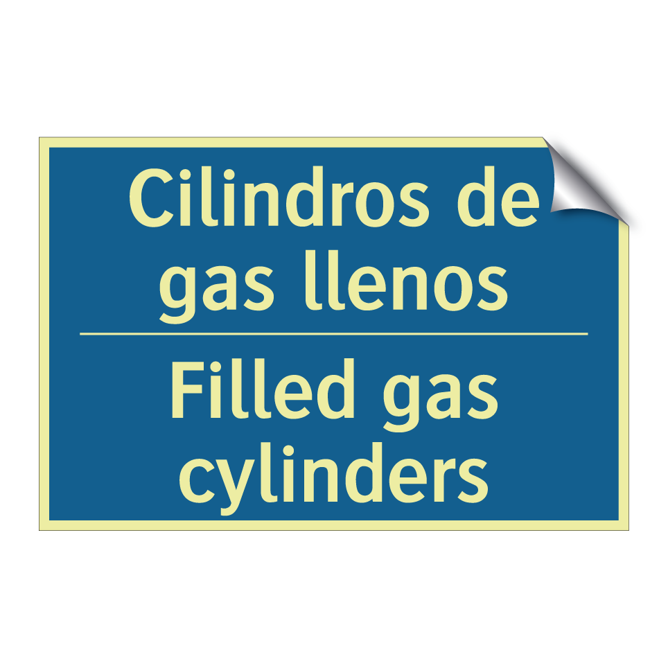 Cilindros de gas llenos - Filled gas cylinders