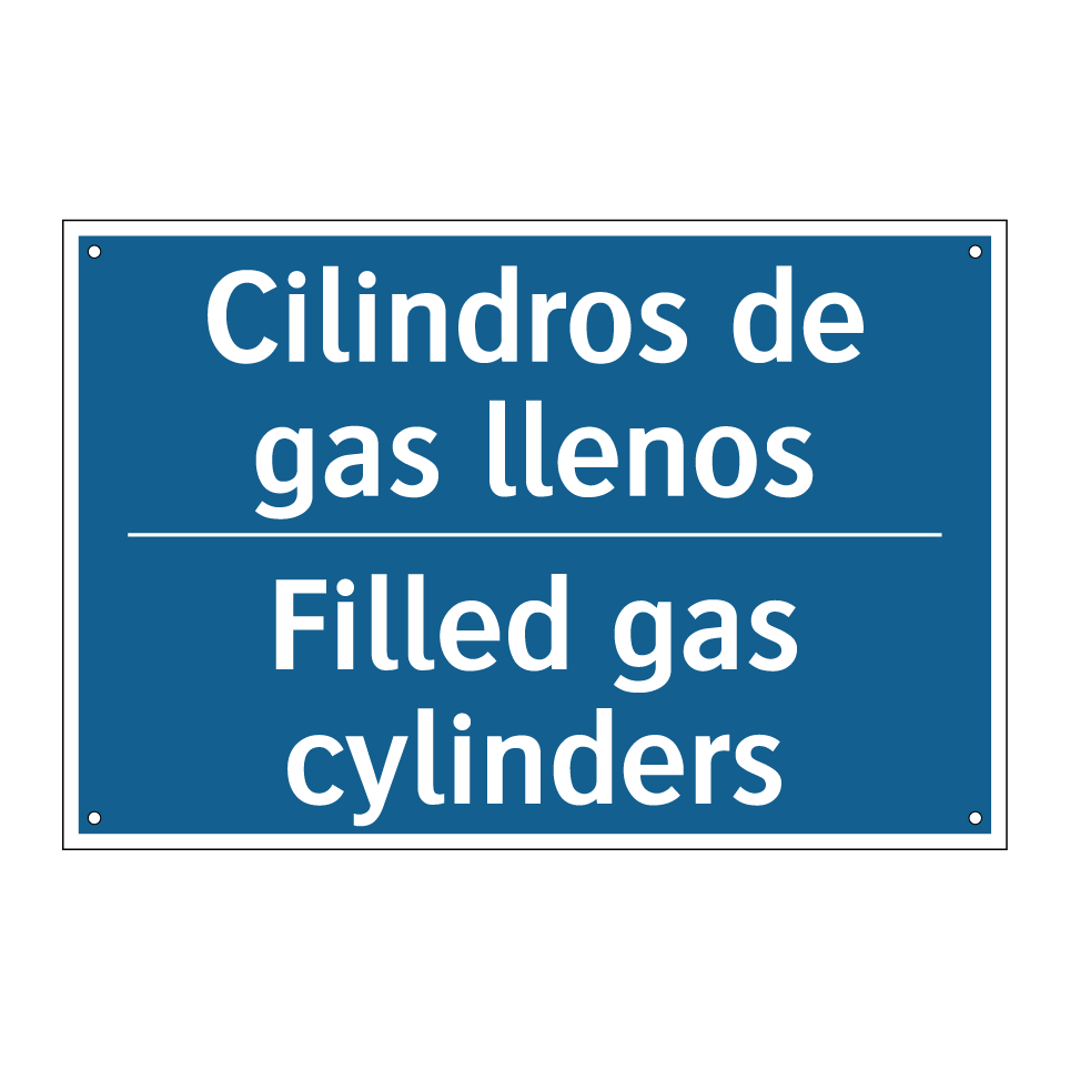 Cilindros de gas llenos - Filled gas cylinders