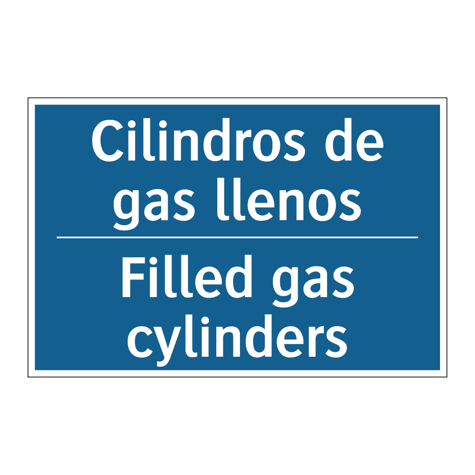 Cilindros de gas llenos - Filled gas cylinders