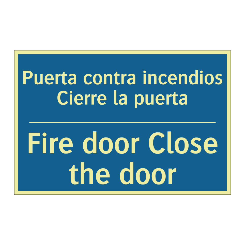 Puerta contra incendios Cierre  /.../ - Fire door Close the door