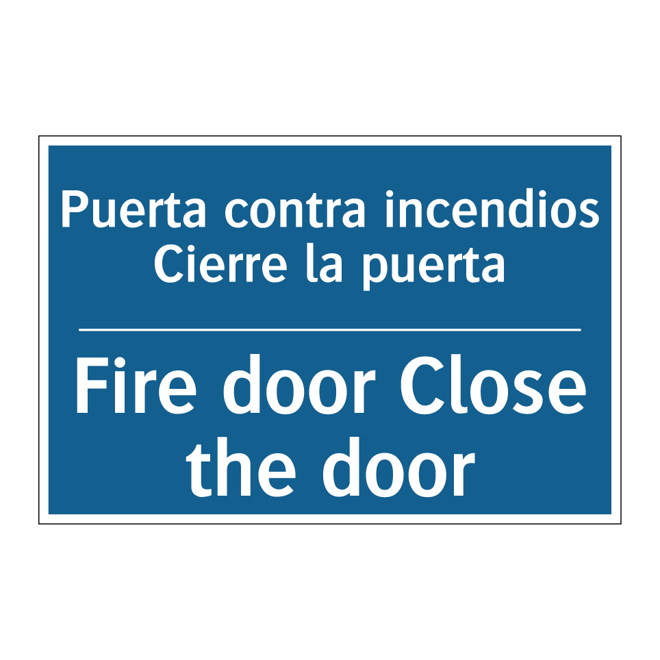 Puerta contra incendios Cierre  /.../ - Fire door Close the door