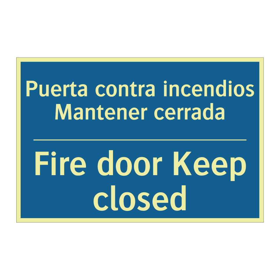 Puerta contra incendios Mantener  /.../ - Fire door Keep closed
