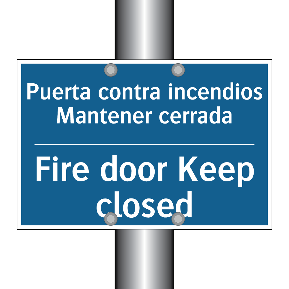 Puerta contra incendios Mantener  /.../ - Fire door Keep closed