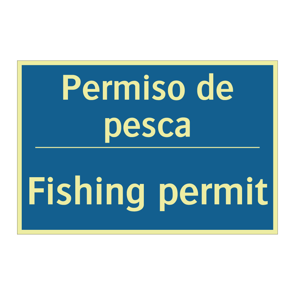 Permiso de pesca - Fishing permit