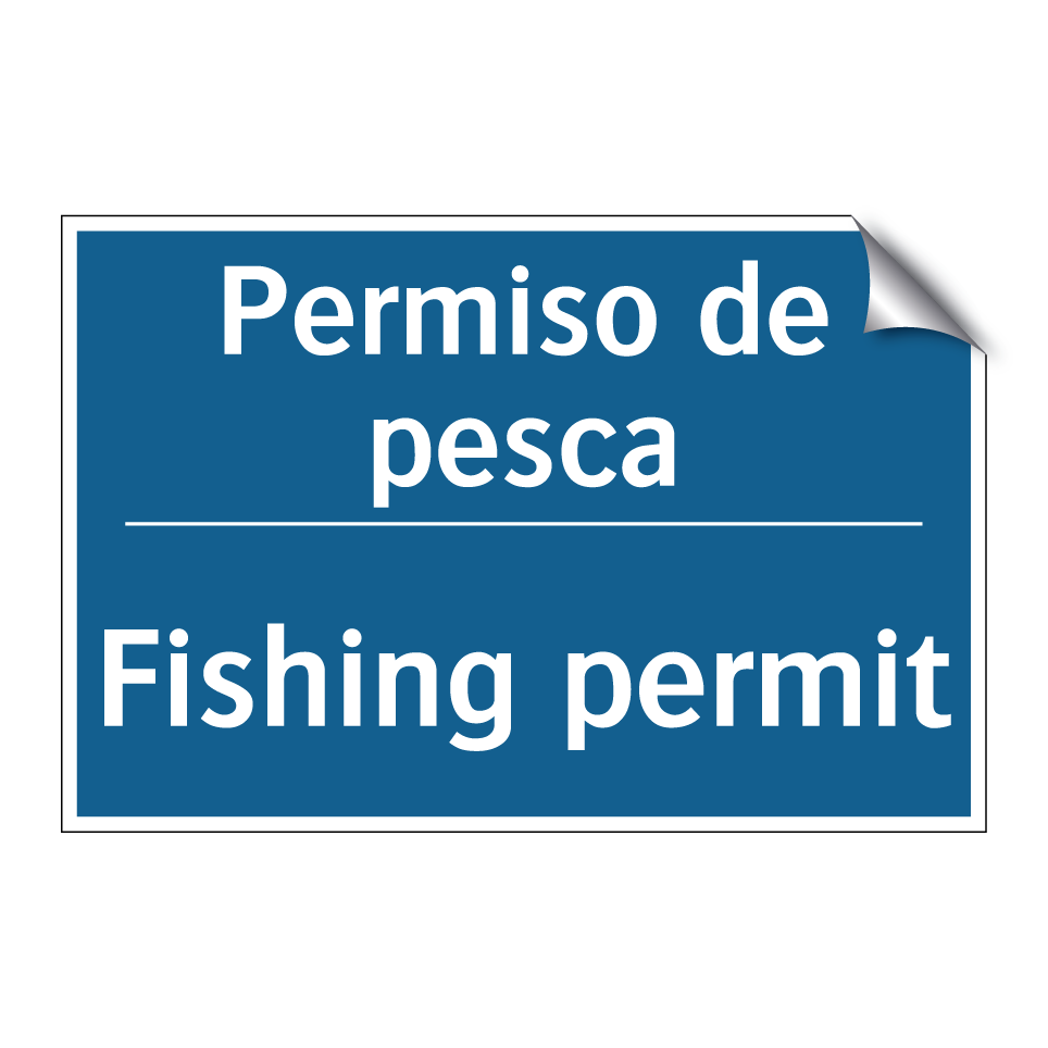 Permiso de pesca - Fishing permit