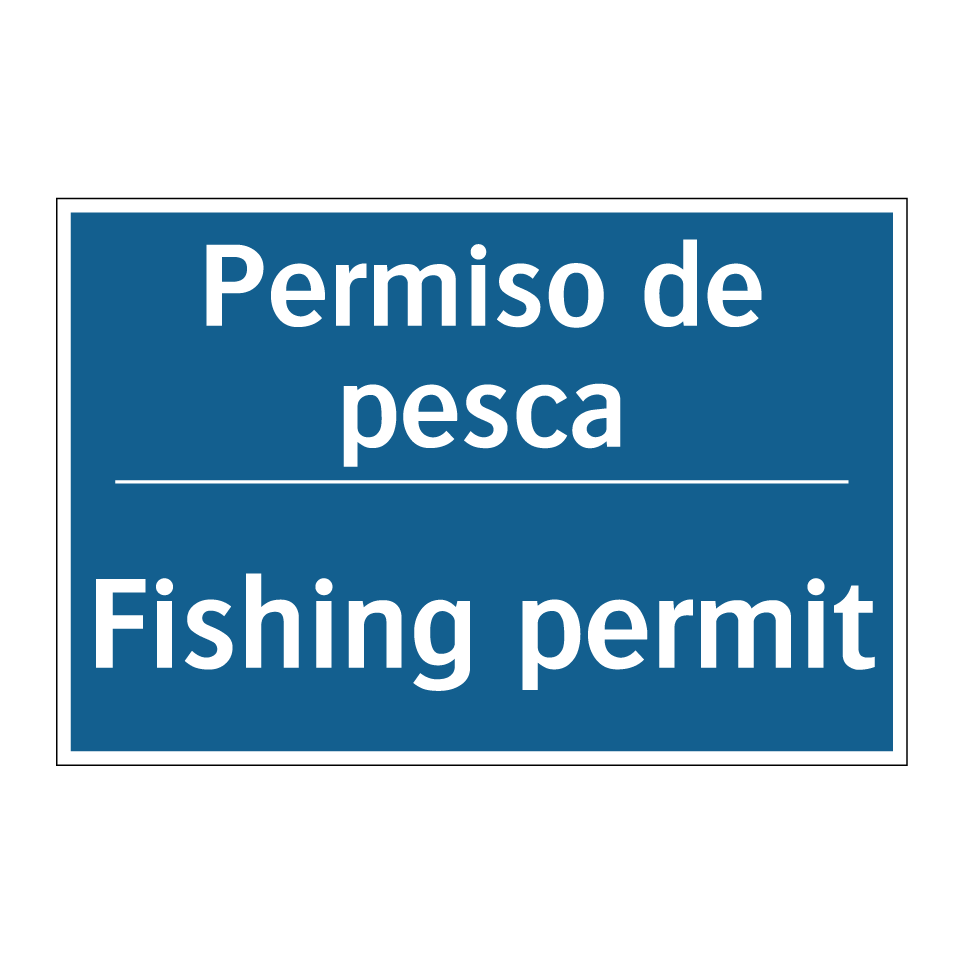 Permiso de pesca - Fishing permit