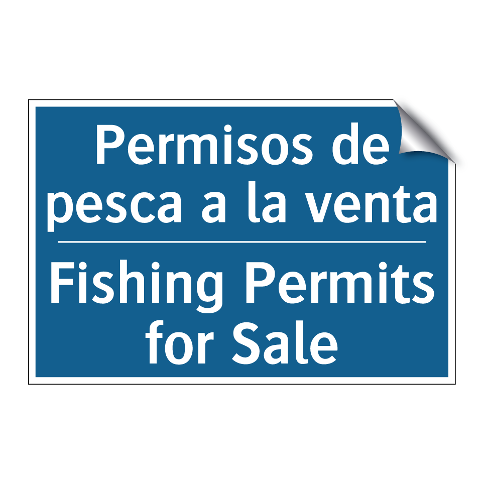 Permisos de pesca a la venta - Fishing Permits for Sale