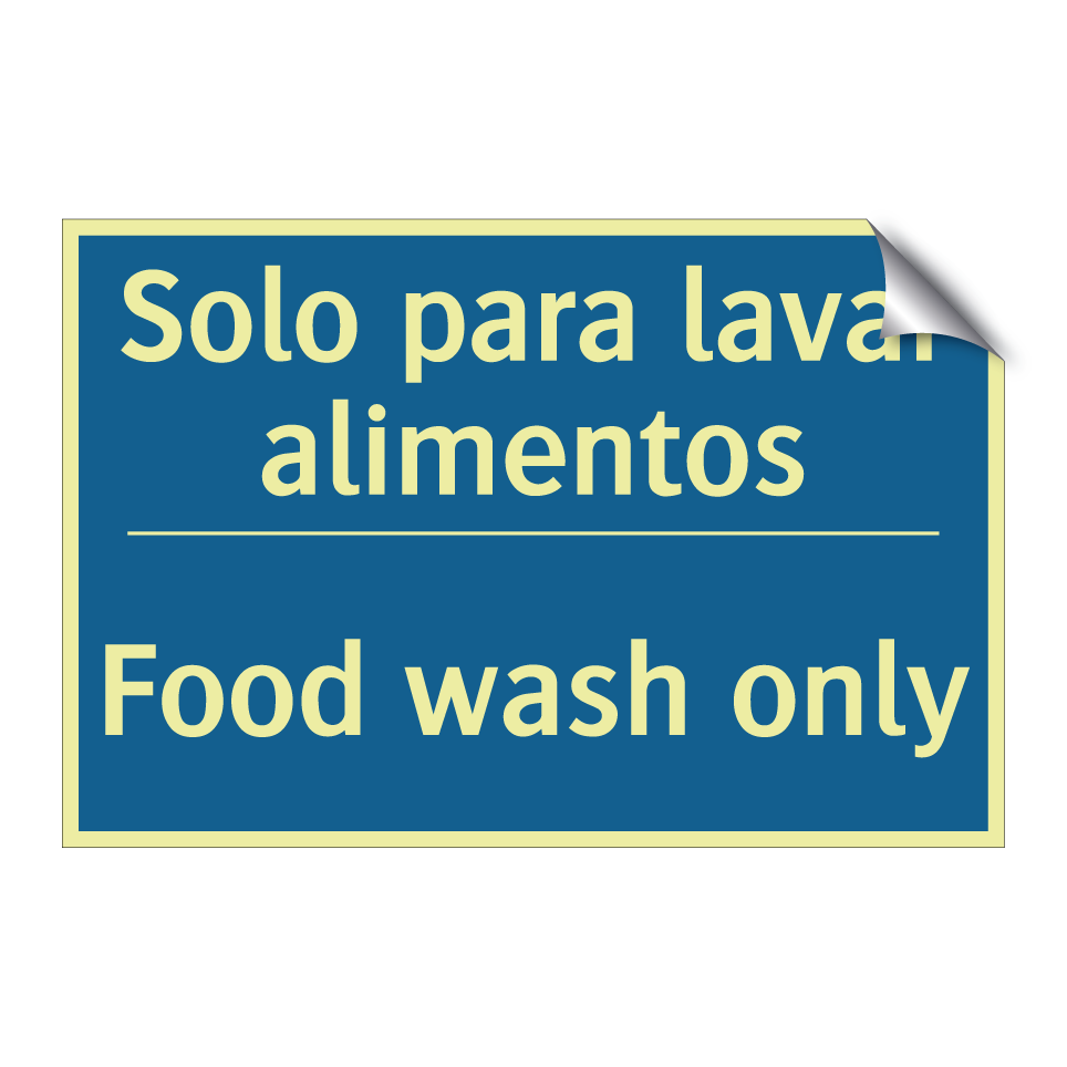 Solo para lavar alimentos - Food wash only