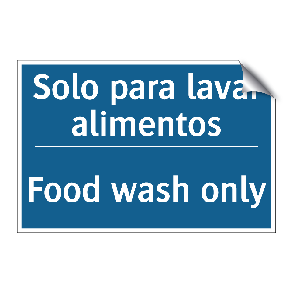 Solo para lavar alimentos - Food wash only