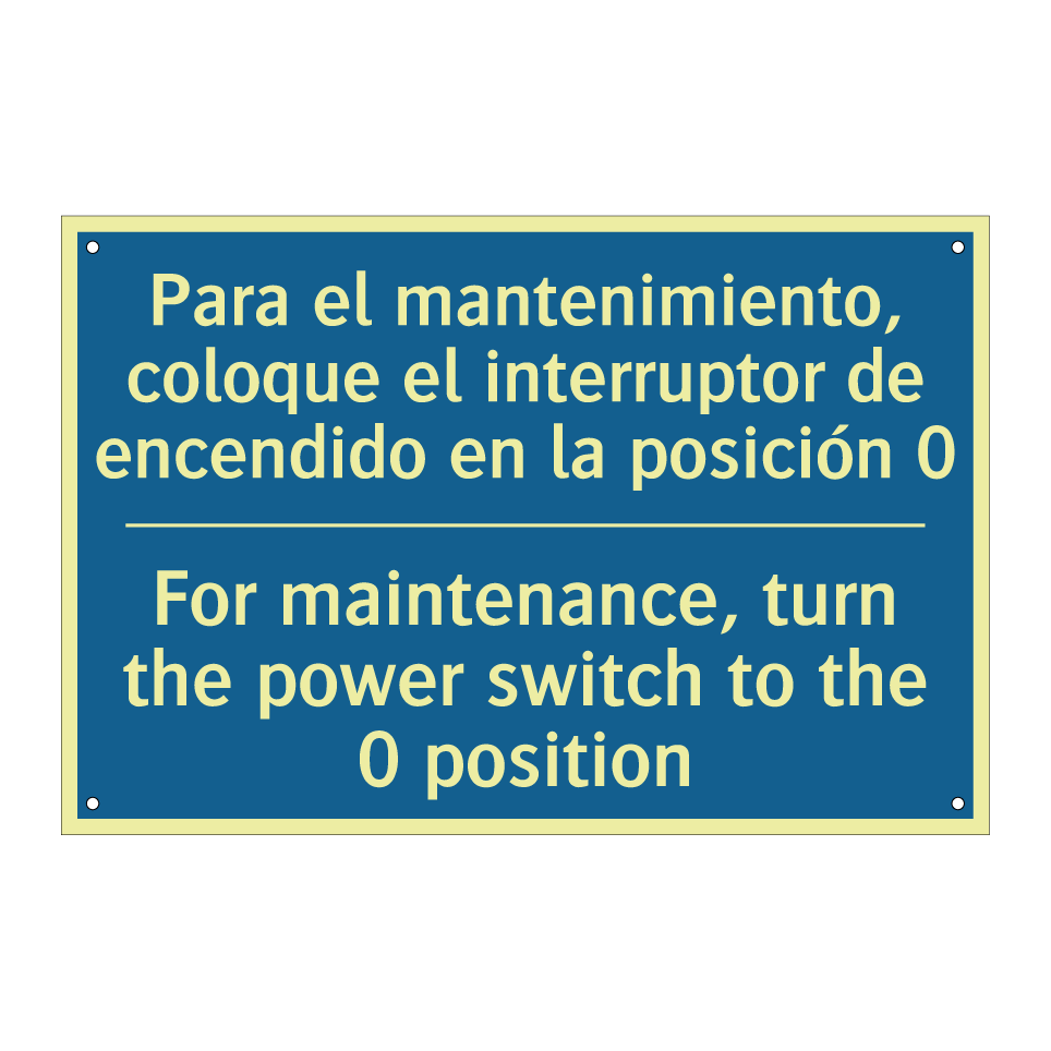 Para el mantenimiento, coloque  /.../ - For maintenance, turn the power  /.../