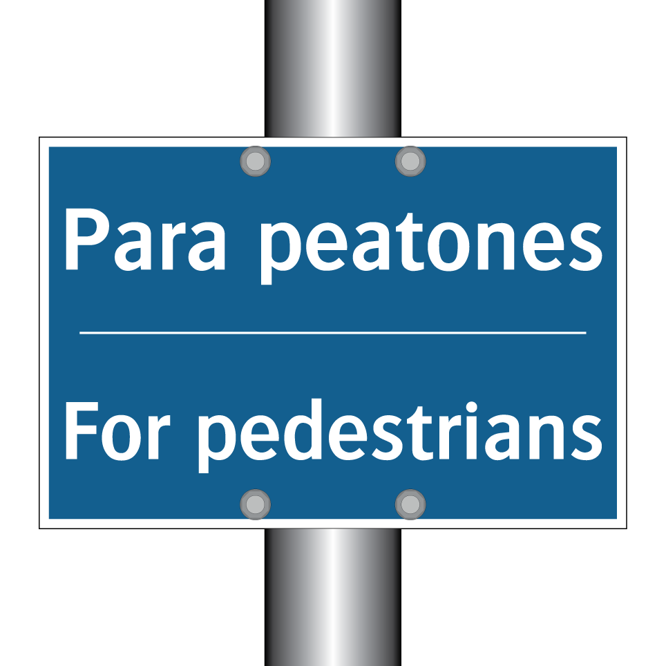 Para peatones - For pedestrians