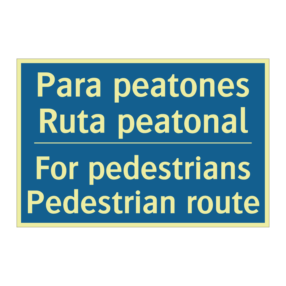 Para peatones Ruta peatonal - For pedestrians Pedestrian route /.../
