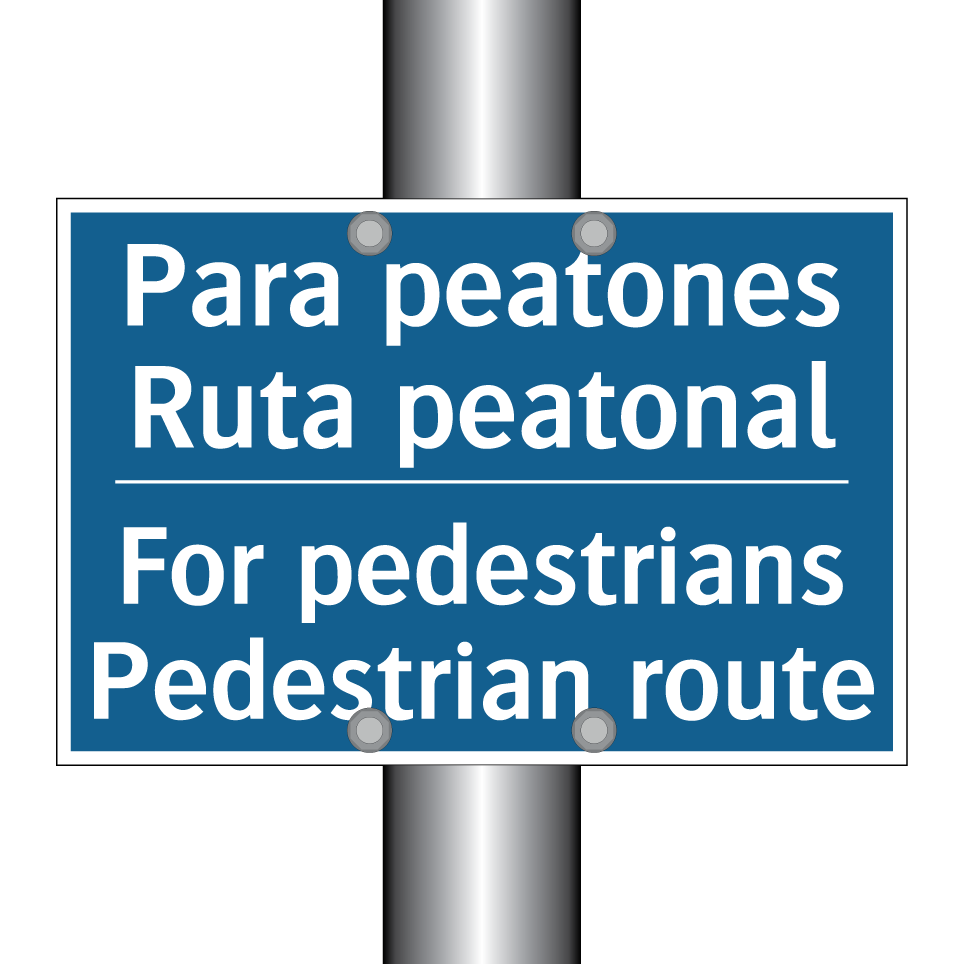 Para peatones Ruta peatonal - For pedestrians Pedestrian route /.../