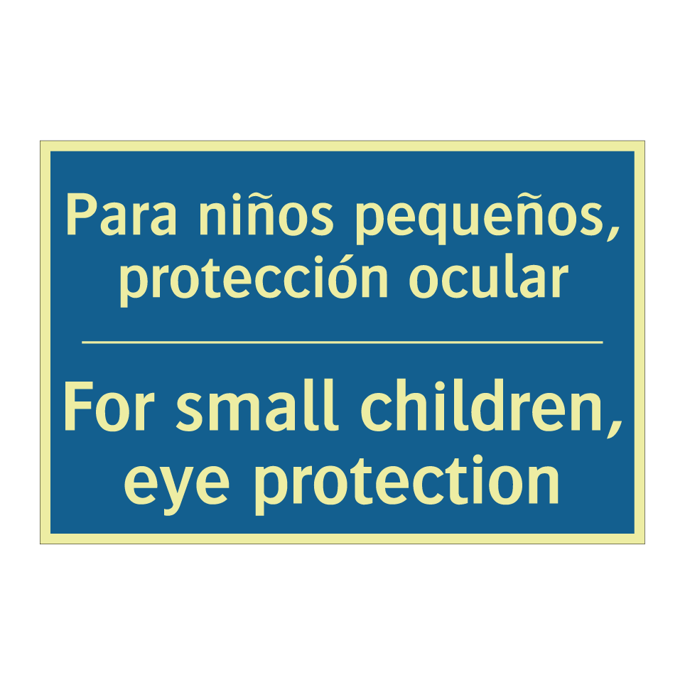 Para niños pequeños, protección  /.../ - For small children, eye protection /.../