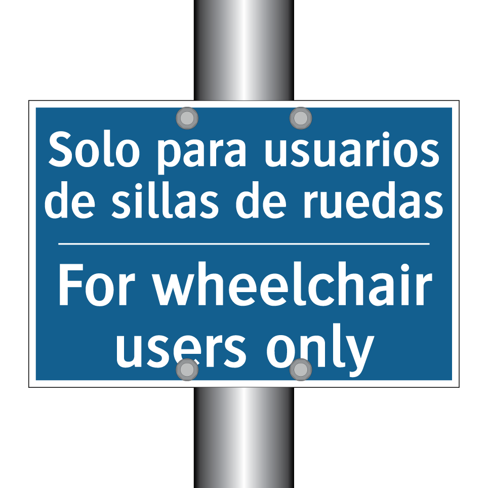 Solo para usuarios de sillas de  /.../ - For wheelchair users only