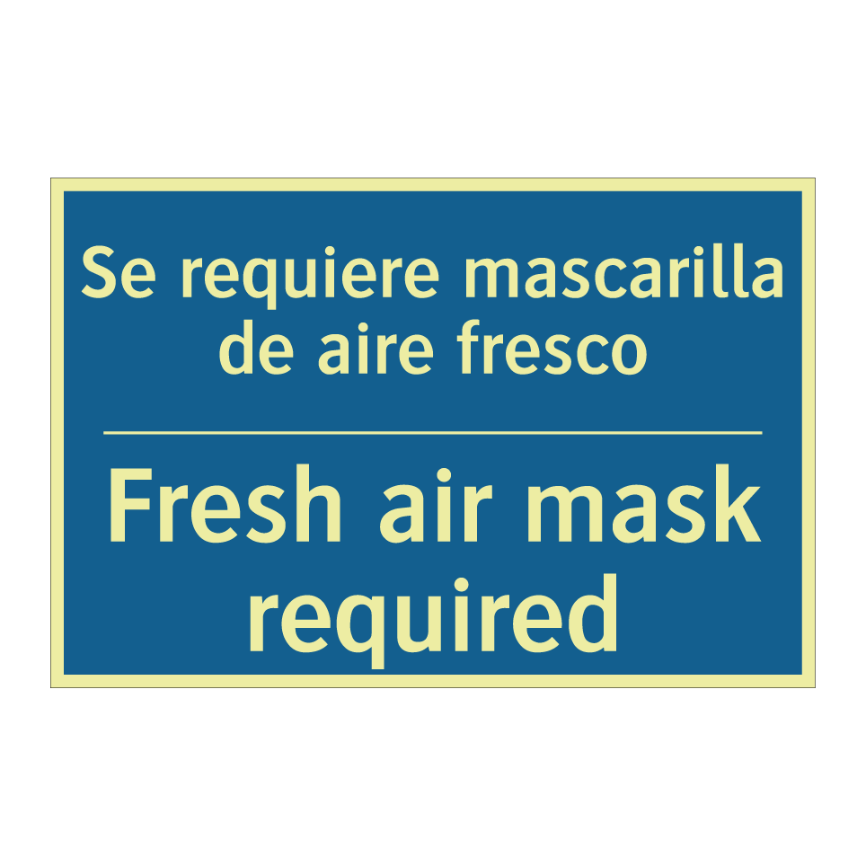 Se requiere mascarilla de aire  /.../ - Fresh air mask required