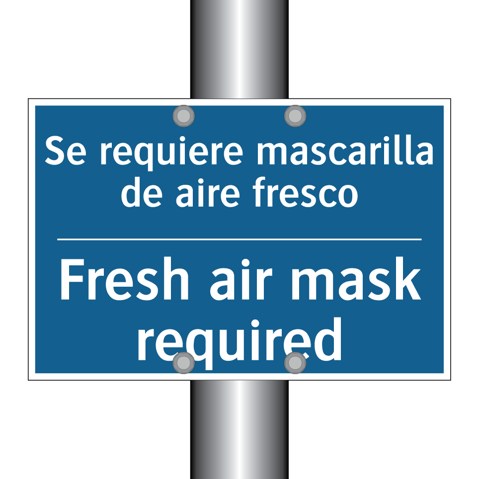 Se requiere mascarilla de aire  /.../ - Fresh air mask required