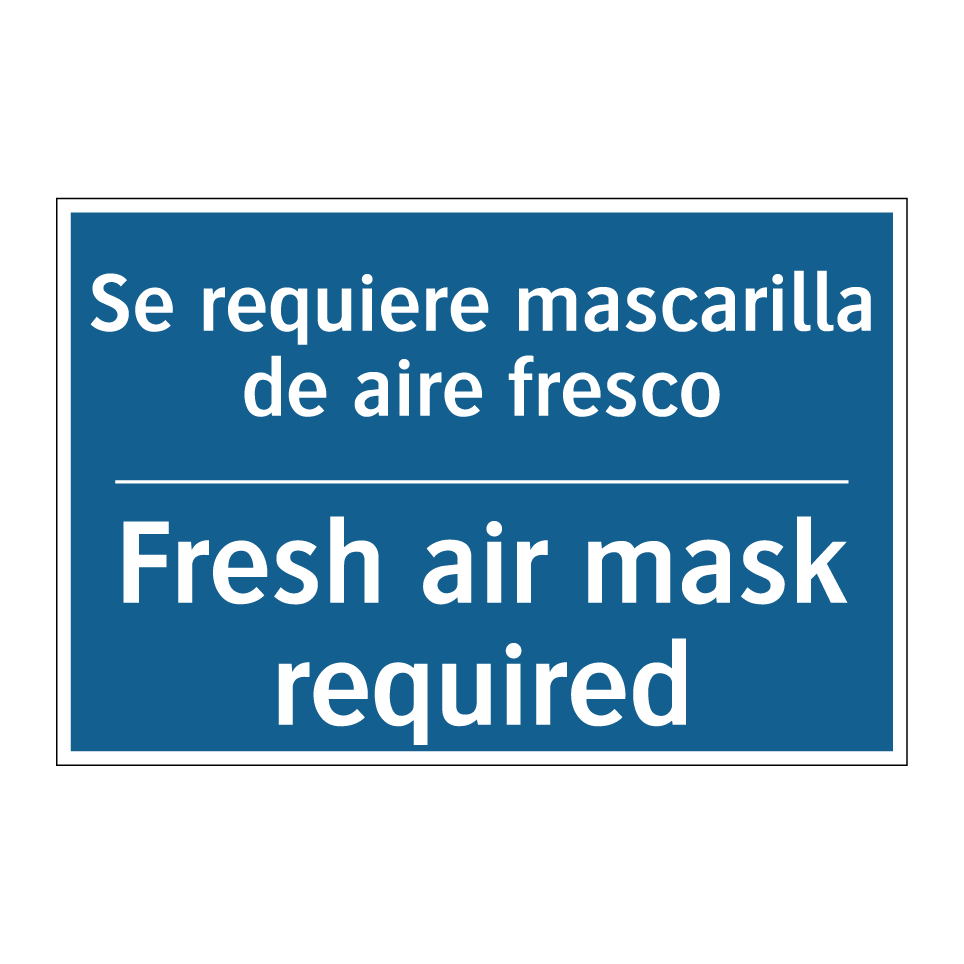Se requiere mascarilla de aire  /.../ - Fresh air mask required