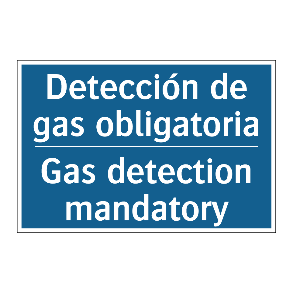 Detección de gas obligatoria - Gas detection mandatory
