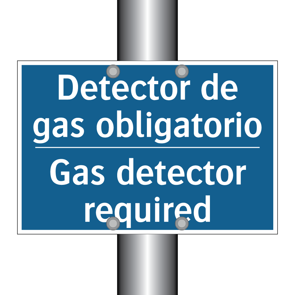 Detector de gas obligatorio - Gas detector required