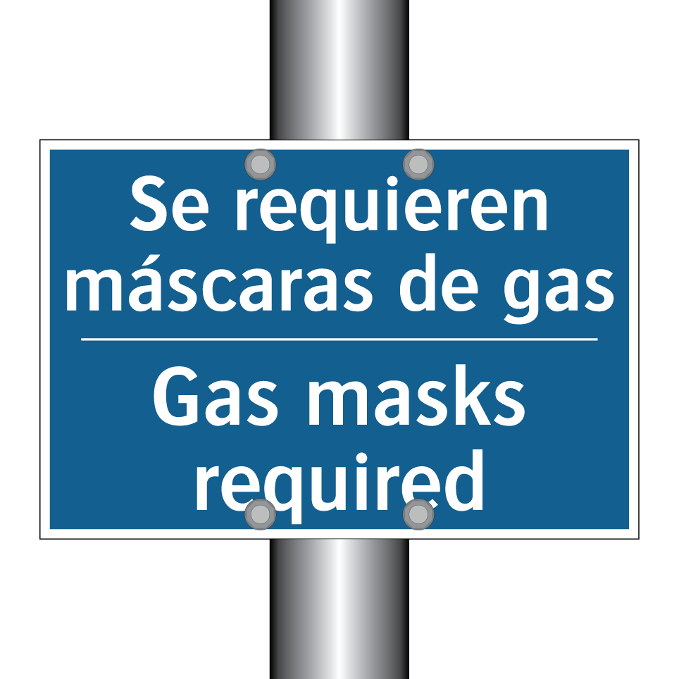 Se requieren máscaras de gas - Gas masks required