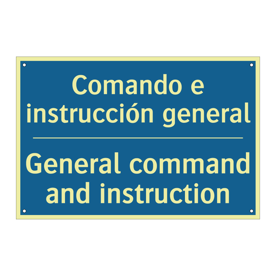 Comando e instrucción general - General command and instruction /.../