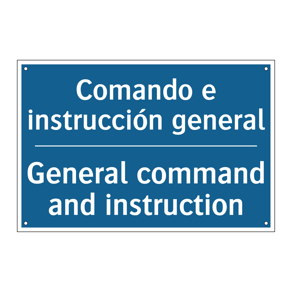 Comando e instrucción general - General command and instruction /.../