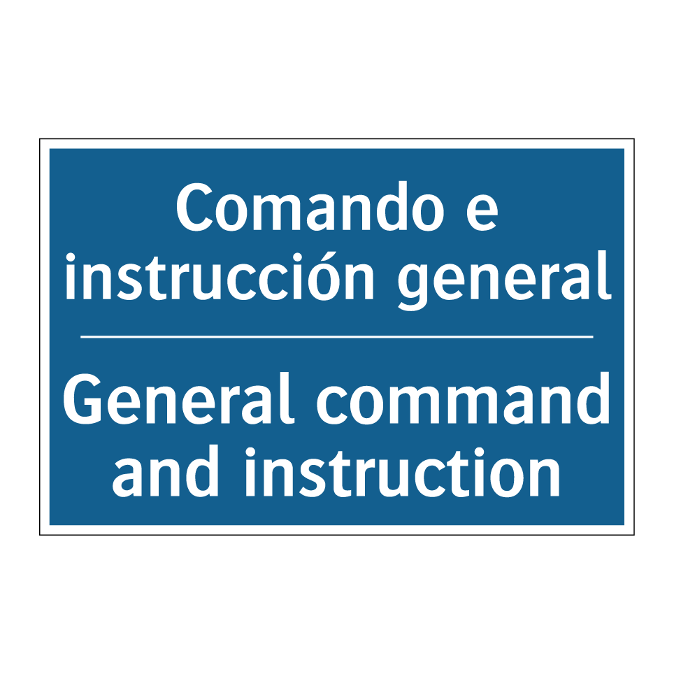 Comando e instrucción general - General command and instruction /.../