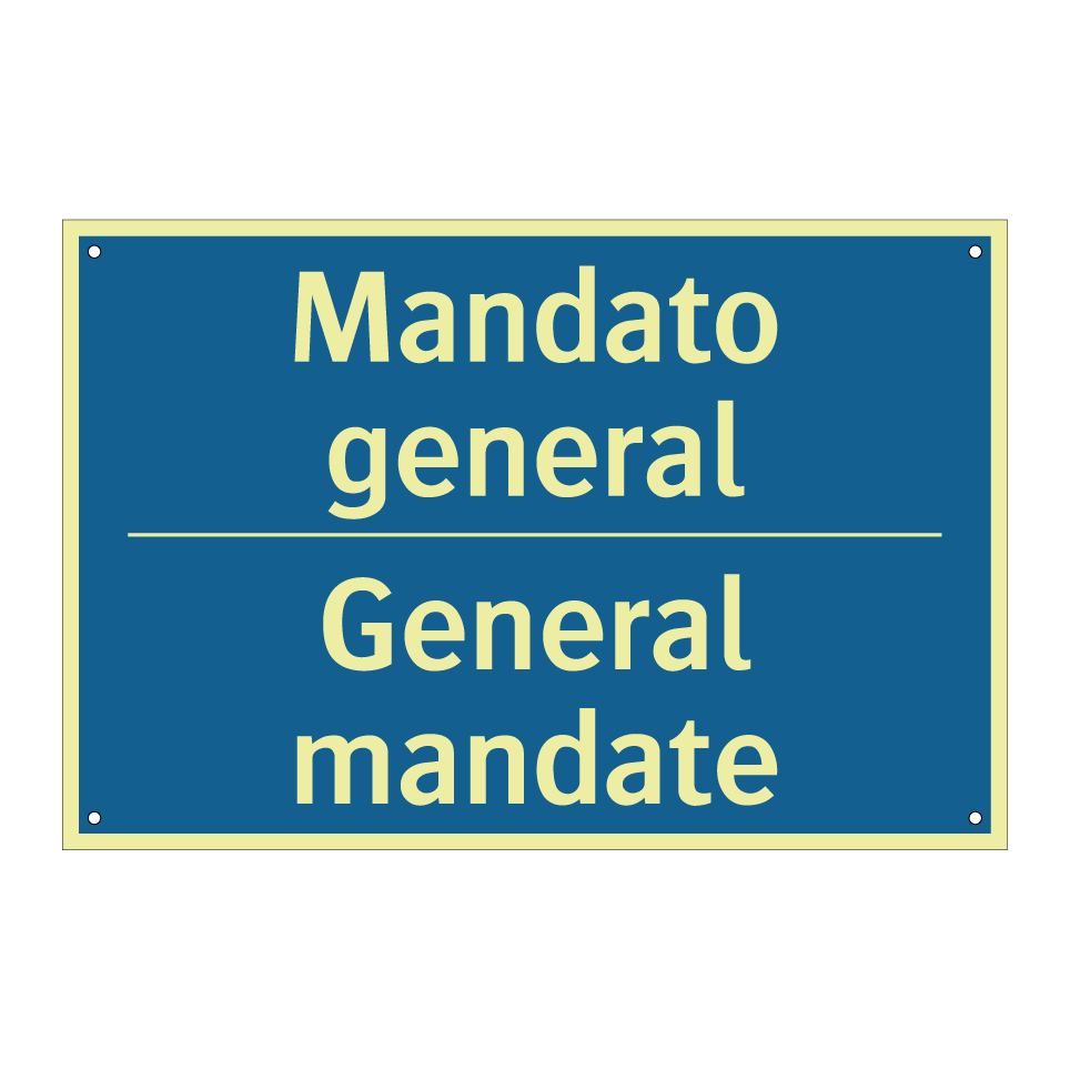 Mandato general - General mandate
