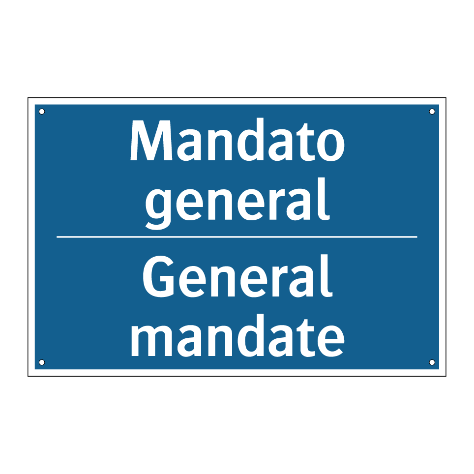 Mandato general - General mandate