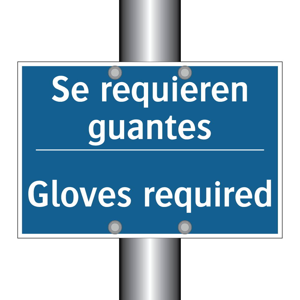 Se requieren guantes - Gloves required