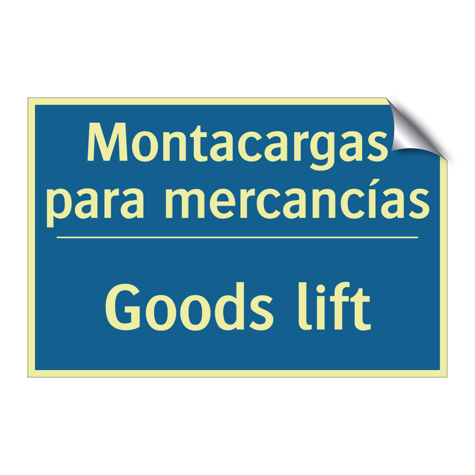 Montacargas para mercancías - Goods lift