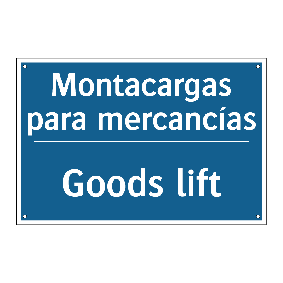 Montacargas para mercancías - Goods lift
