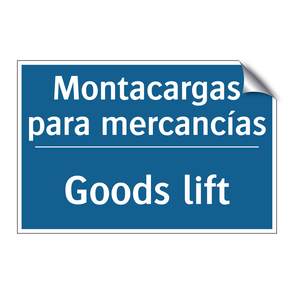 Montacargas para mercancías - Goods lift