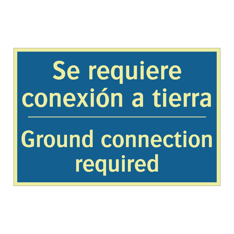 Se requiere conexión a tierra - Ground connection required