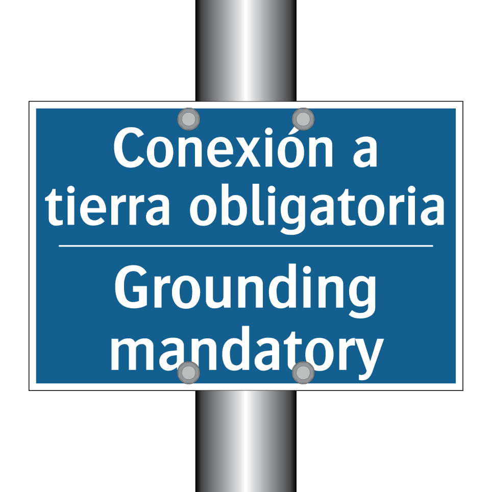 Conexión a tierra obligatoria - Grounding mandatory