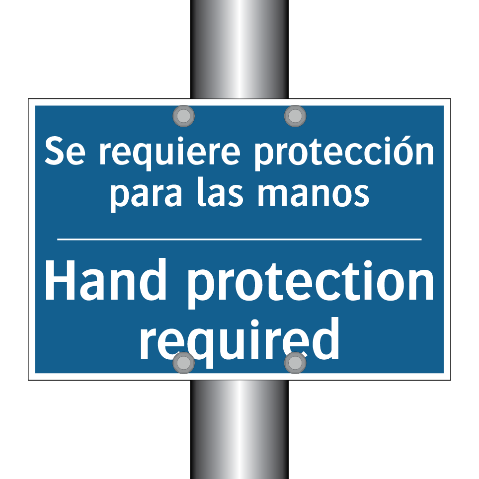 Se requiere protección para las  /.../ - Hand protection required