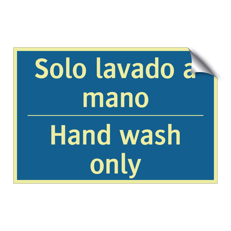 Solo lavado a mano - Hand wash only