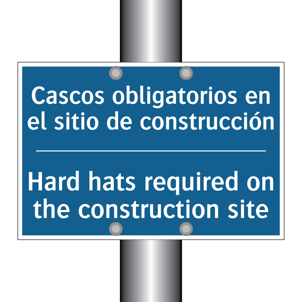 Cascos obligatorios en el sitio  /.../ - Hard hats required on the construction  /.../